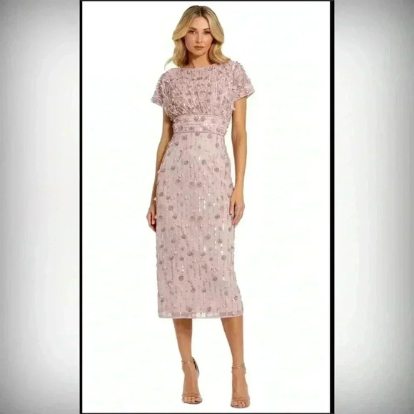 Mac Duggal Dresses & Skirts - Mac Duggal 94117 - Tea Length Beaded Dress NWT Vintage Lilac